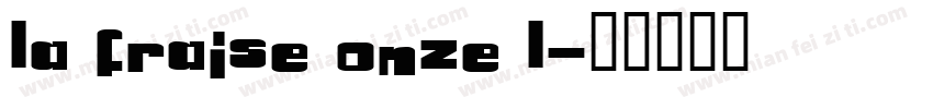 la fraise onze l字体转换